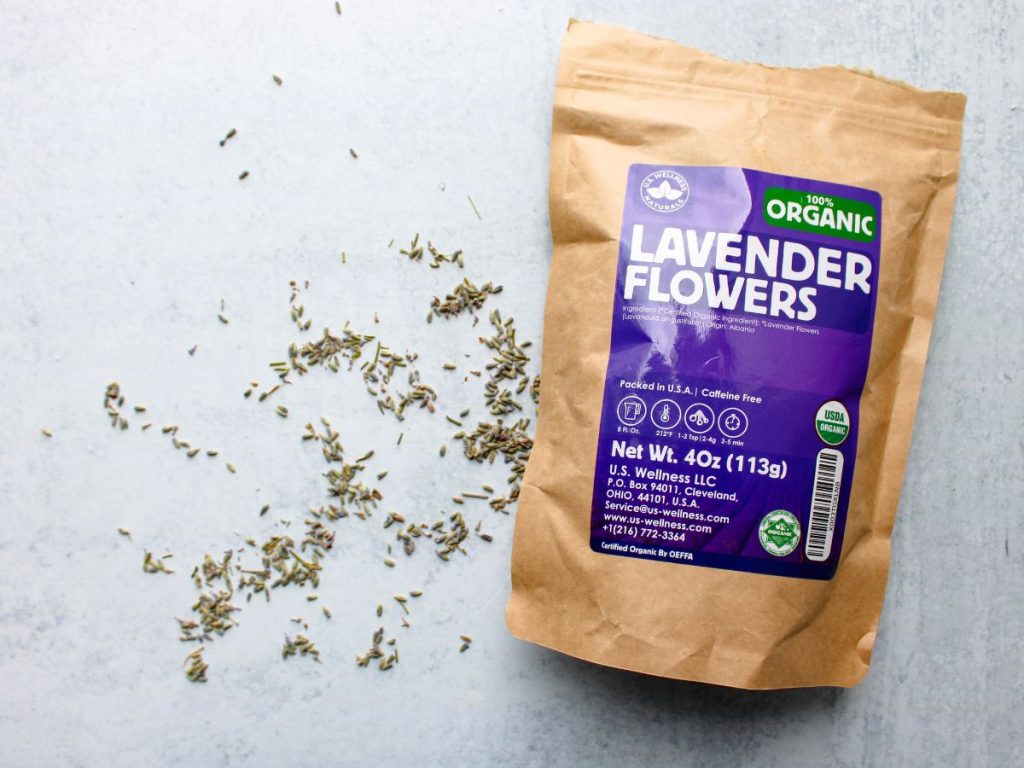 Bag of dried lavender