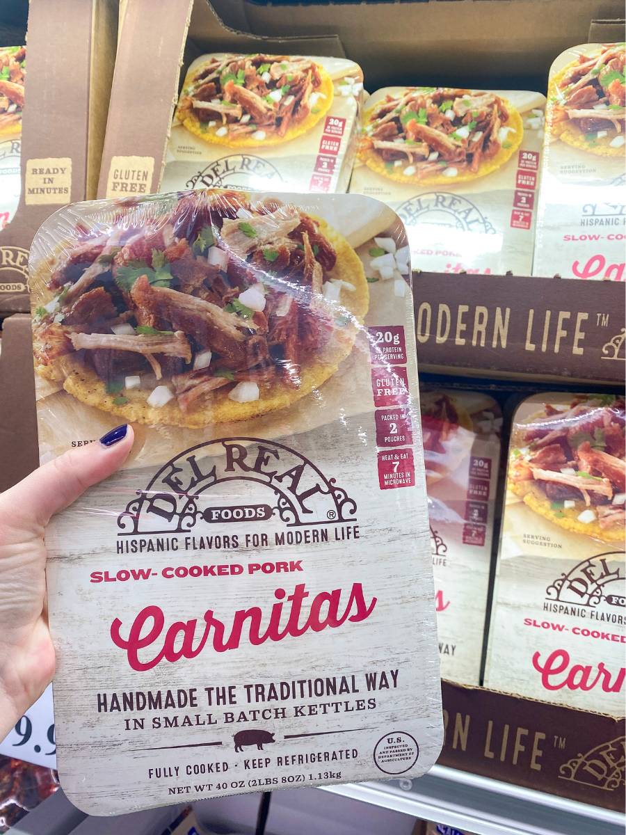 package of carnitas from costco