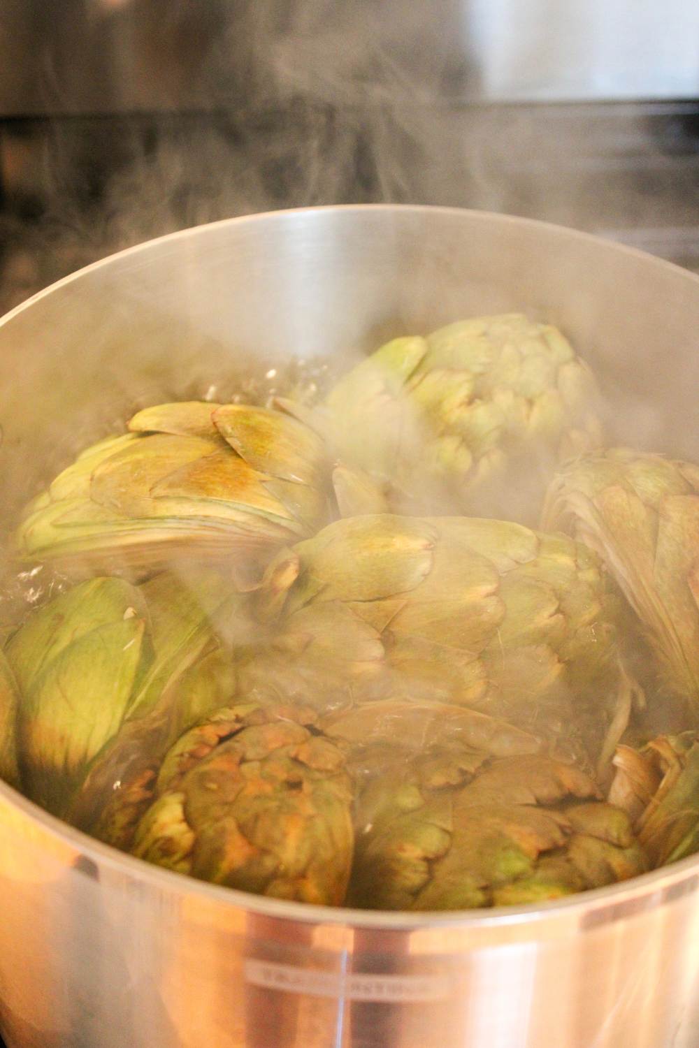 boiling artichokes