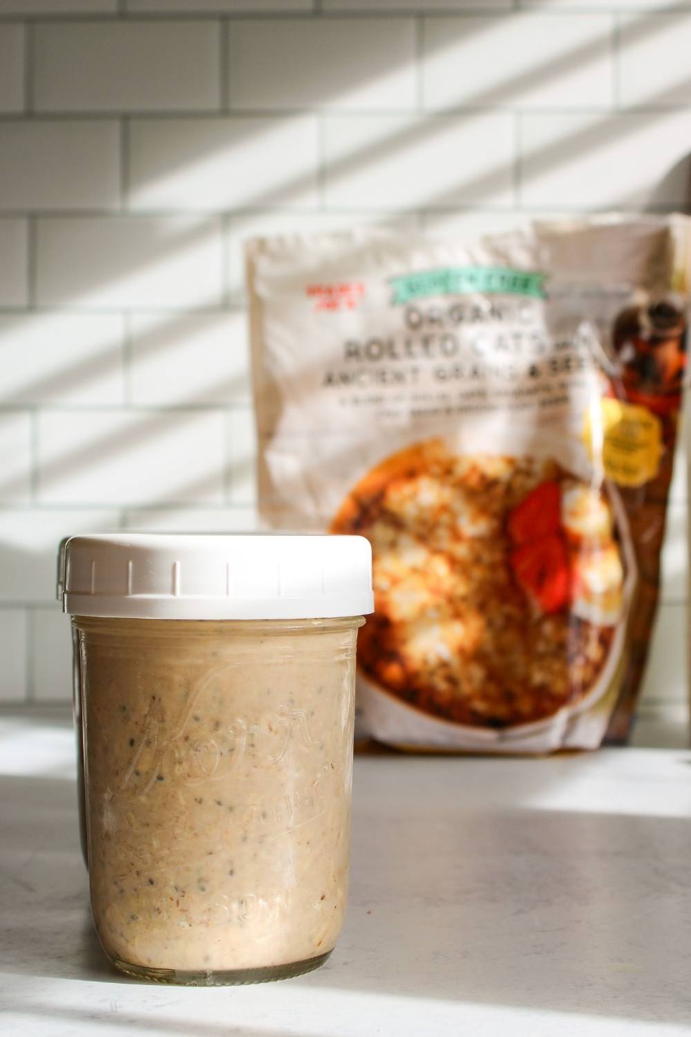 High Protein Peanut Butter Overnight Oats (40g per serving)