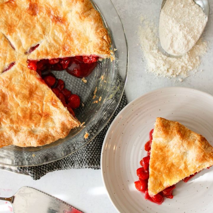 Tart Cherry Pie with Homemade Butter Pie Crust