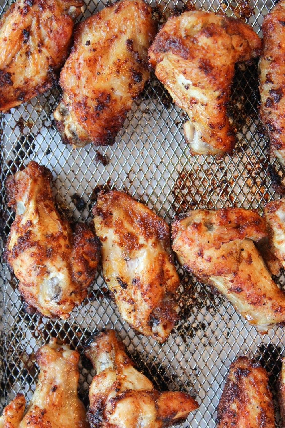 Crispy wings out of the air fryer