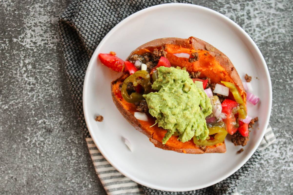 Taco Stuffed Sweet Potatoes (Easy Healthy Dinner)