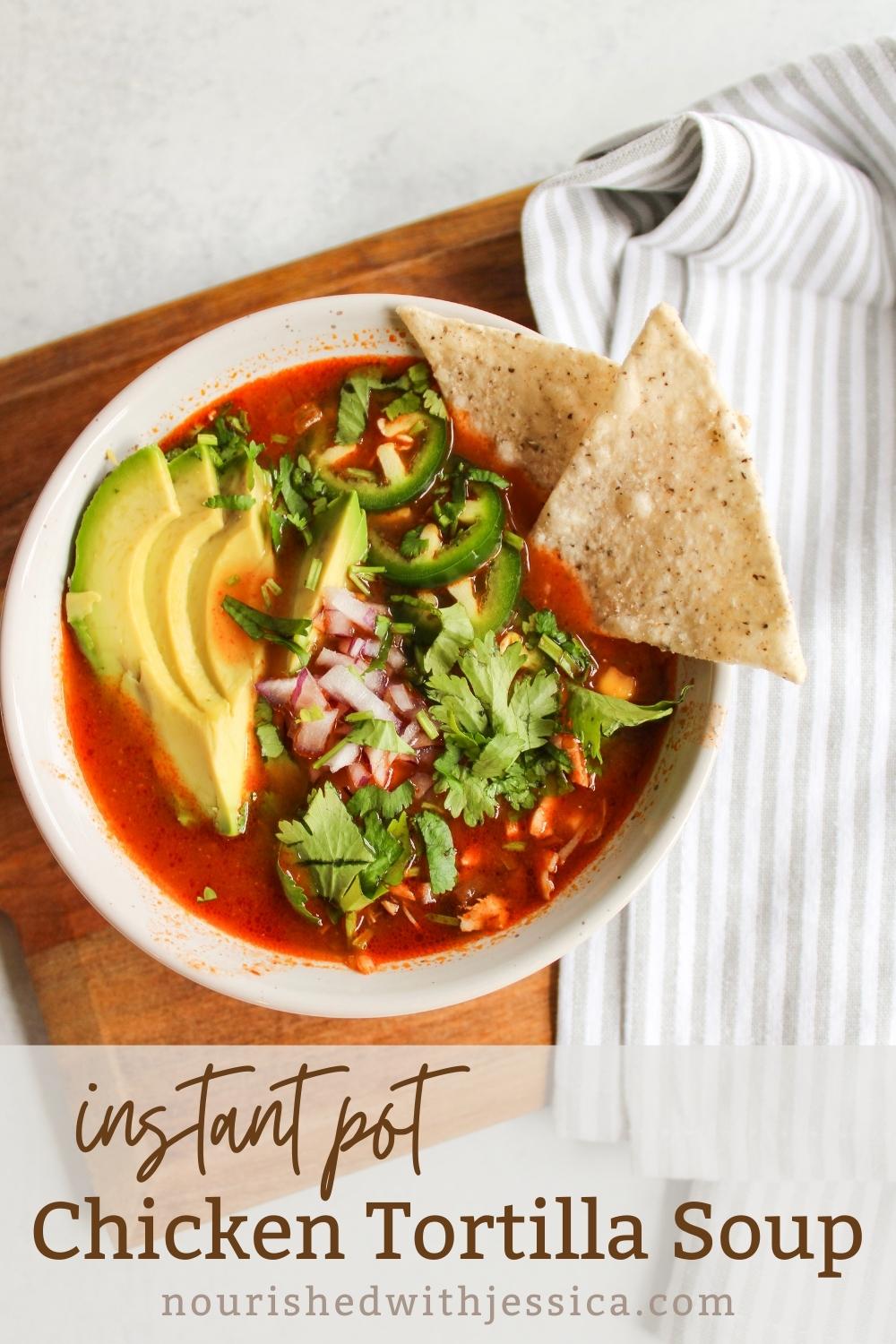 chicken tortilla soup with chips