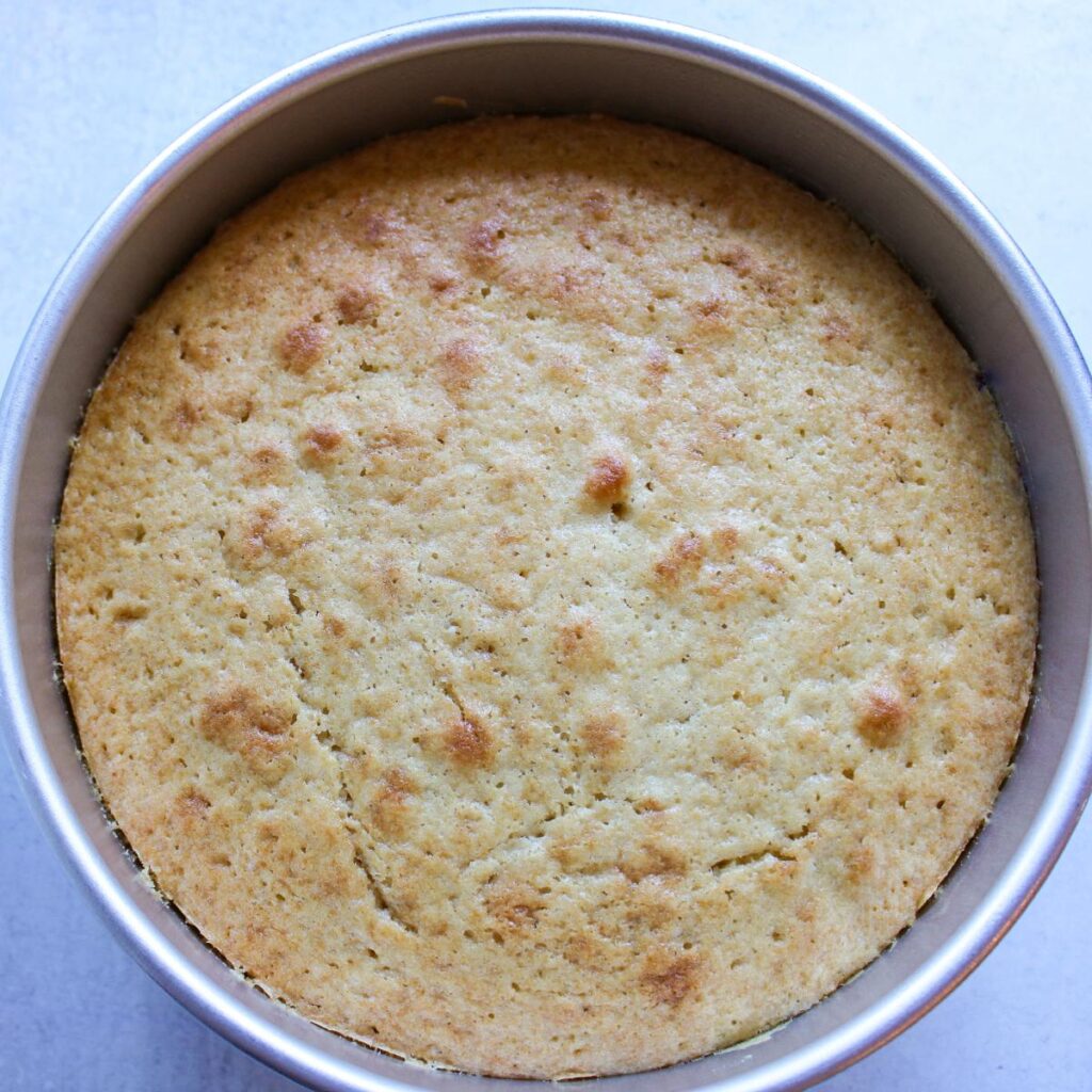 Freshly baked Blueberry Upside Down Cake.